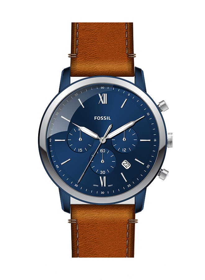 FOSSIL Men's Leather Chronograph Watch FS5791  - Image 1