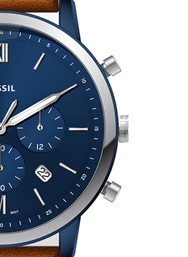 FOSSIL Men's Leather Chronograph Watch FS5791  - Image 2