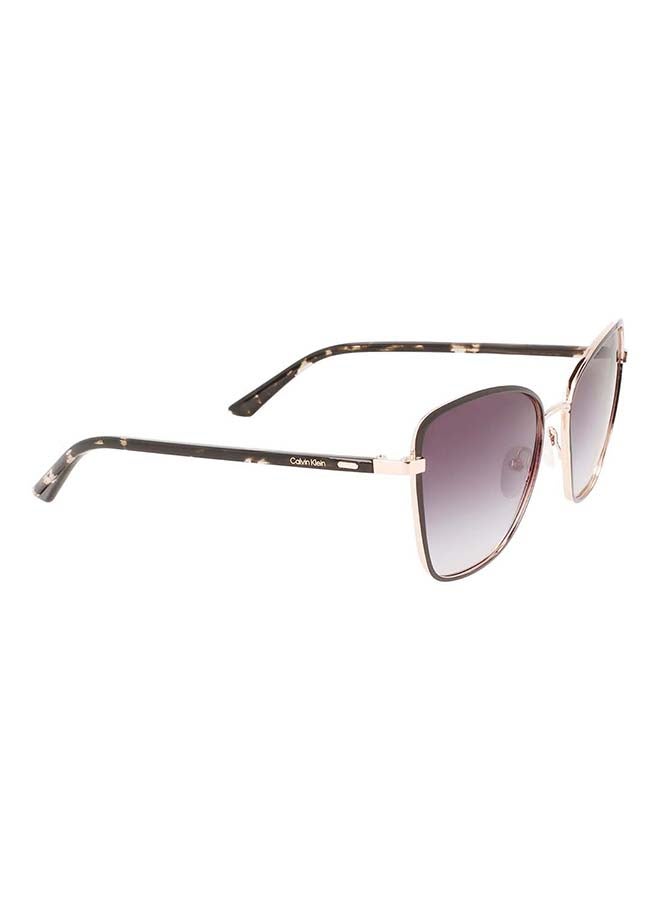 CALVIN KLEIN - Women's Full Rim Metal Butterfly  Sunglasses CK21130S-001-5618 - Image 1