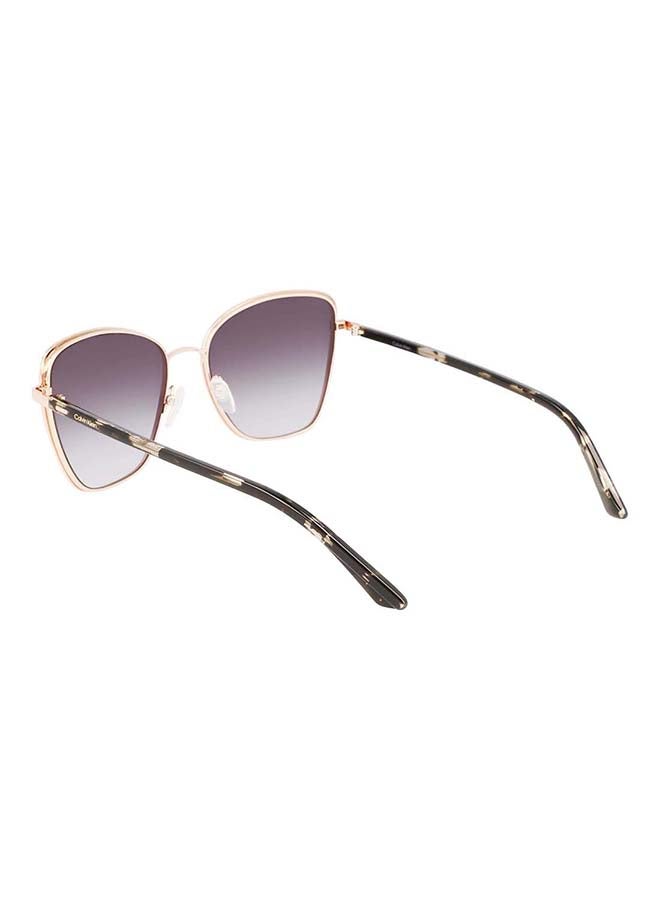 CALVIN KLEIN - Women's Full Rim Metal Butterfly  Sunglasses CK21130S-001-5618 - Image 1