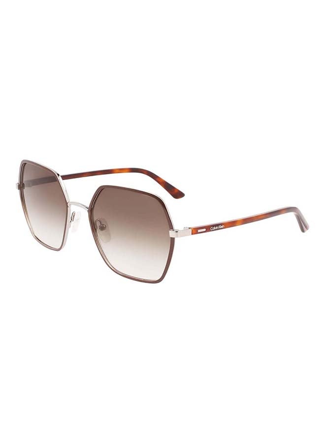 CALVIN KLEIN Women's Full Rim Metal Modified Rectangle  Sunglasses  CK21131S-200-5620  - Image 1