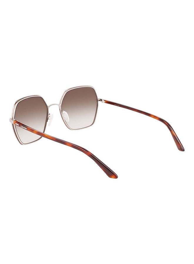 CALVIN KLEIN Women's Full Rim Metal Modified Rectangle  Sunglasses  CK21131S-200-5620  - Image 4