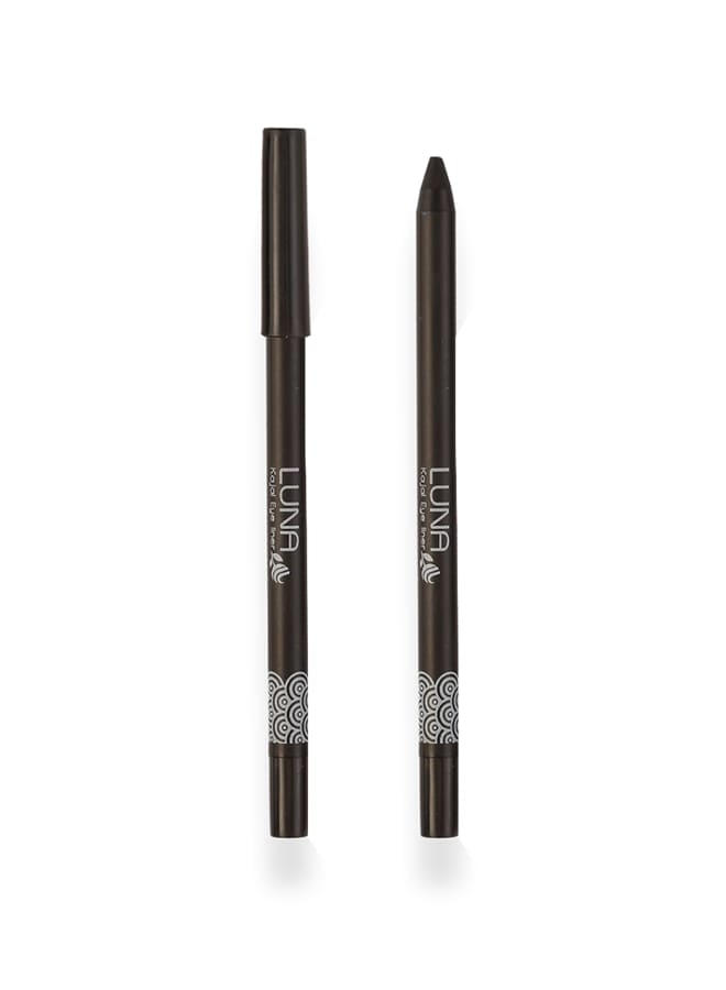 Luna Kajal Soft Eye Liner Pencil - Black No. 1 Black 
