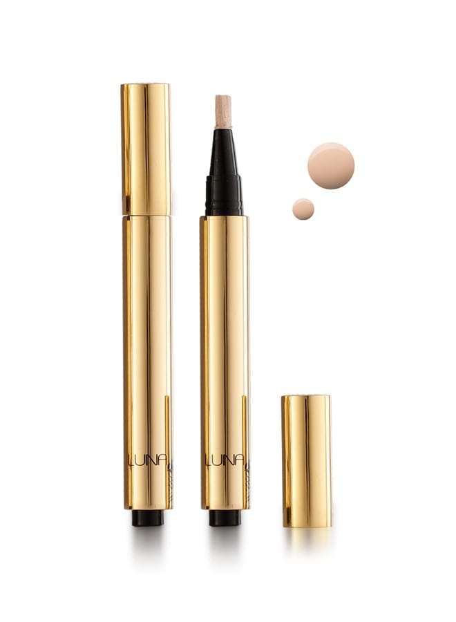 Luna Camouflage Concealer Liquid Click Pen Highlighter Beige 