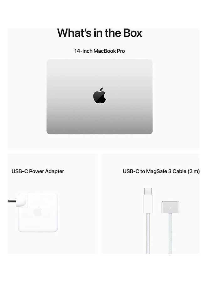 Apple - MacBook Pro MPHH3 14-Inch Liquid Retina XDR Display Apple M2 Pro Chip With 10-Core CPU And 16-Core GPU/16GB RAM/512GB SSD/English Keyboard(International Version) Silver - Image 1