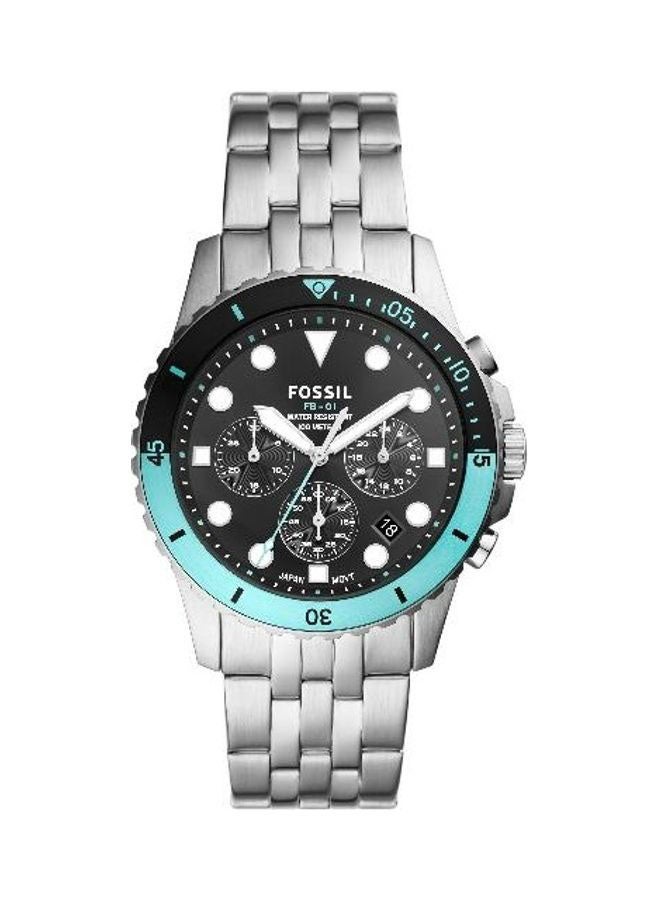 FOSSIL Men's Chronograph Wrist Watch - 42 mm - Silver  - Image 1