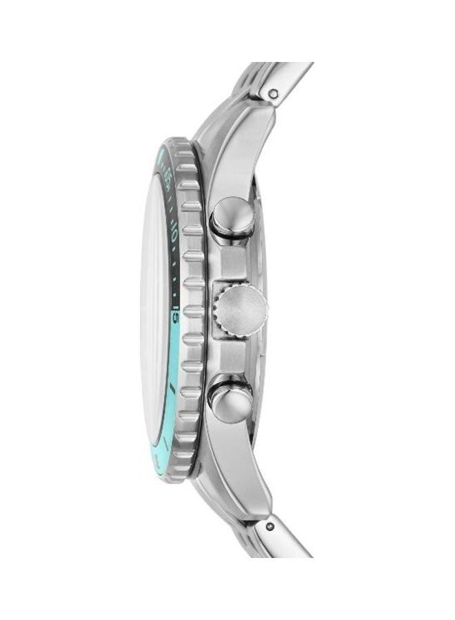 FOSSIL Men's Chronograph Wrist Watch - 42 mm - Silver  - Image 3