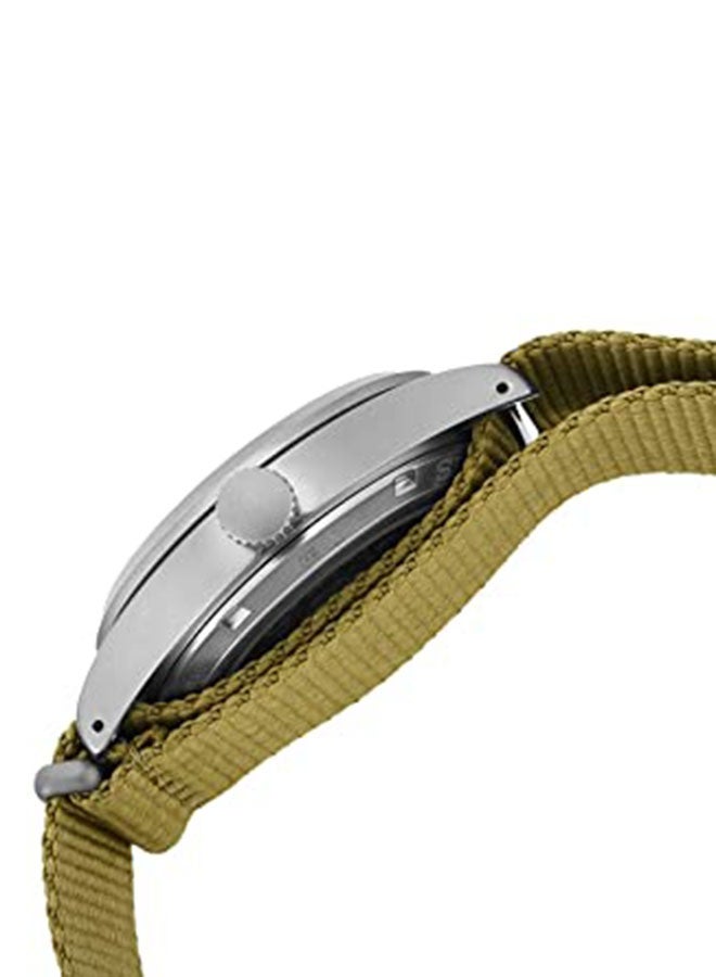 سيكو ساعة يد 5 سبورتس بعقارب وسوار من النايلون بتصميم دائري مقاس 39 مم - لون بيج - طراز SRPG35K1 للرجال - Image 4