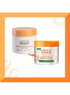 Cantu Shea Butter Leave In Conditioning Repair Cream Travel Size 57grams  - Image 2