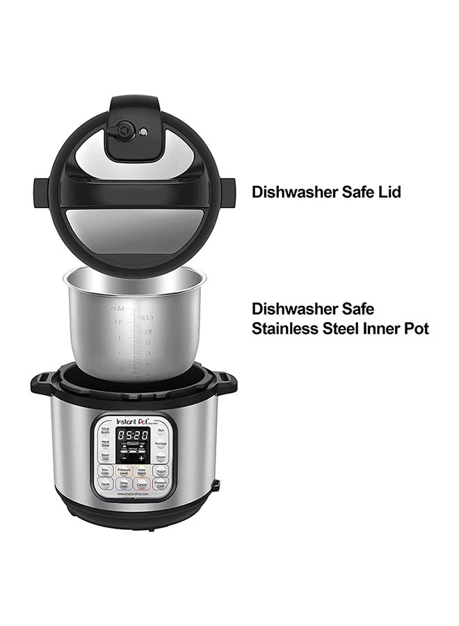 Instant Pot - DUO 8, 7-In-1 Multi-Use Electric Programmable Pressure Cooker, Multicooker, 13 Smart Programs, Stainless Steel Inner Pot, Advanced Safety Protection 8 L 1200 W INP-113-0007-01 Black & Stainless steel - Image 1