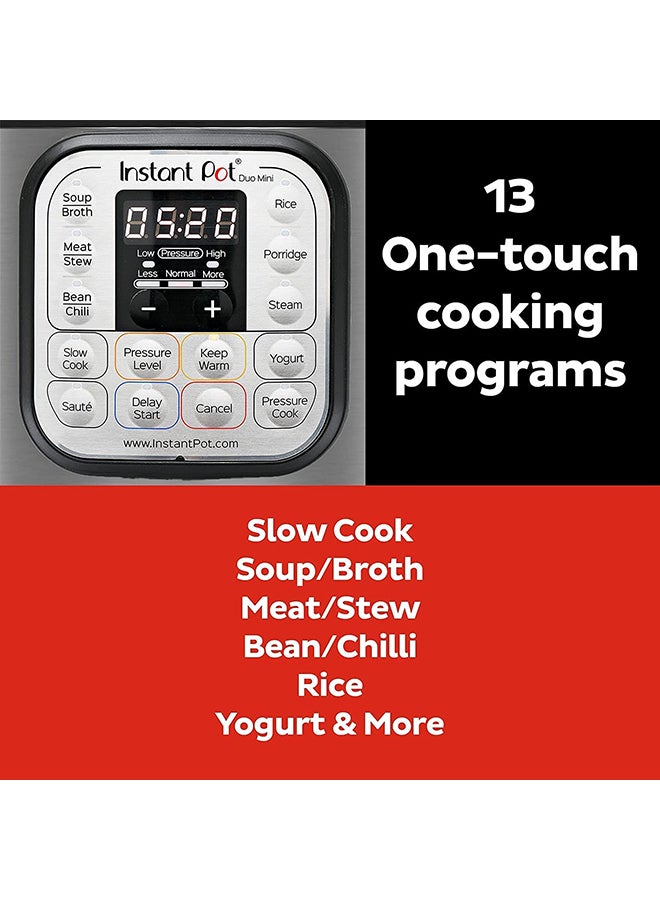 Instant Pot - DUO 8, 7-In-1 Multi-Use Electric Programmable Pressure Cooker, Multicooker, 13 Smart Programs, Stainless Steel Inner Pot, Advanced Safety Protection 8 L 1200 W INP-113-0007-01 Black & Stainless steel - Image 1