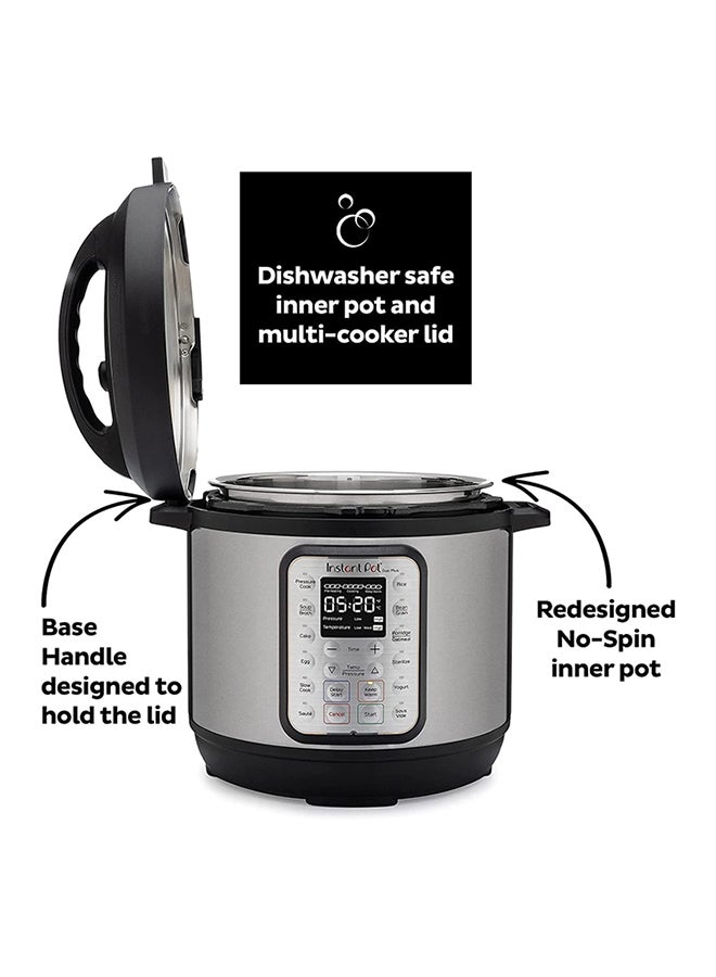 Instant Pot - DUO plus 6,9-in-1 Multi-Use Electric Programmable Pressure Cooker, Multicooker, 15 Smart Programs, Stainless Steel Inner Pot And Advanced Safety Protection 5.7 L 1000 W INP-112-0029-01 Black & Stainless steel - Image 1
