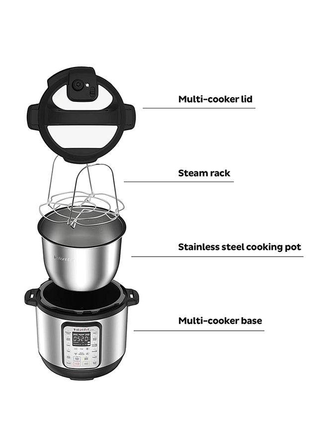 Instant Pot - DUO plus 6,9-in-1 Multi-Use Electric Programmable Pressure Cooker, Multicooker, 15 Smart Programs, Stainless Steel Inner Pot And Advanced Safety Protection 5.7 L 1000 W INP-112-0029-01 Black & Stainless steel - Image 1