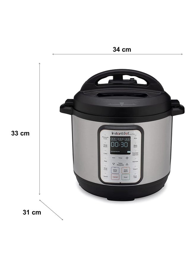 Instant Pot - DUO plus 6,9-in-1 Multi-Use Electric Programmable Pressure Cooker, Multicooker, 15 Smart Programs, Stainless Steel Inner Pot And Advanced Safety Protection 5.7 L 1000 W INP-112-0029-01 Black & Stainless steel - Image 1
