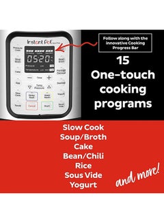 Instant Pot DUO plus 8, 9-in-1 Multi-Use Electric Programmable Pressure Cooker, Multicooker, 15 smart programs, inner pot, Advanced Safety Protection 8 L 1200 W INP-113-0008-01 Black & Stainless steel  - Image 5