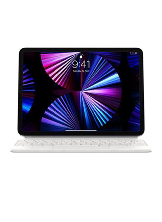 Apple - Magic Keyboard for iPad Air 13-inch (M2) - Arabic - White White - Image 1