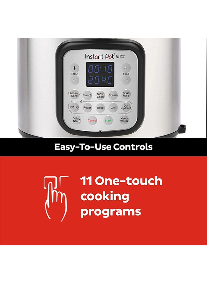 INSTANT - 11-In-1 Electric Pressure Cooker, Multicooker With Air Fryer 7.6 L 1500.0 W INP-140-0035-01-GC Black/Silver - Image 1