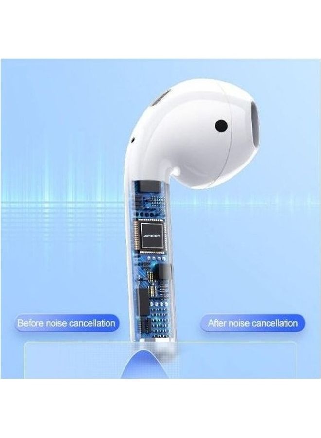 JOYROOM - JOYROOM JR-T03S Air Bilateral TWS Earphone New Version Play 25hrs BT 5.2 Connect HIFI WHITE - Image 1