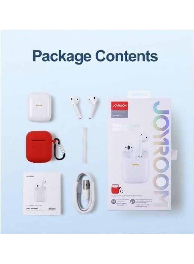 JOYROOM - JOYROOM JR-T03S Air Bilateral TWS Earphone New Version Play 25hrs BT 5.2 Connect HIFI WHITE - Image 1