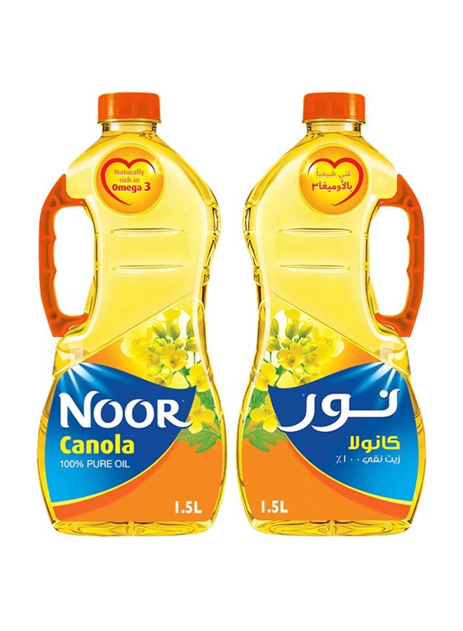 Noor - Canola Oil 1.5Liters Pack of 2 - Image 1