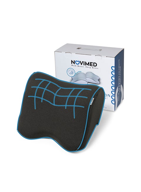 Car Neck Pillow Headrest For Office And Gaming Chair Soft Memory Foam Orthopedic Cushion Polyester Black 26x23x13cm