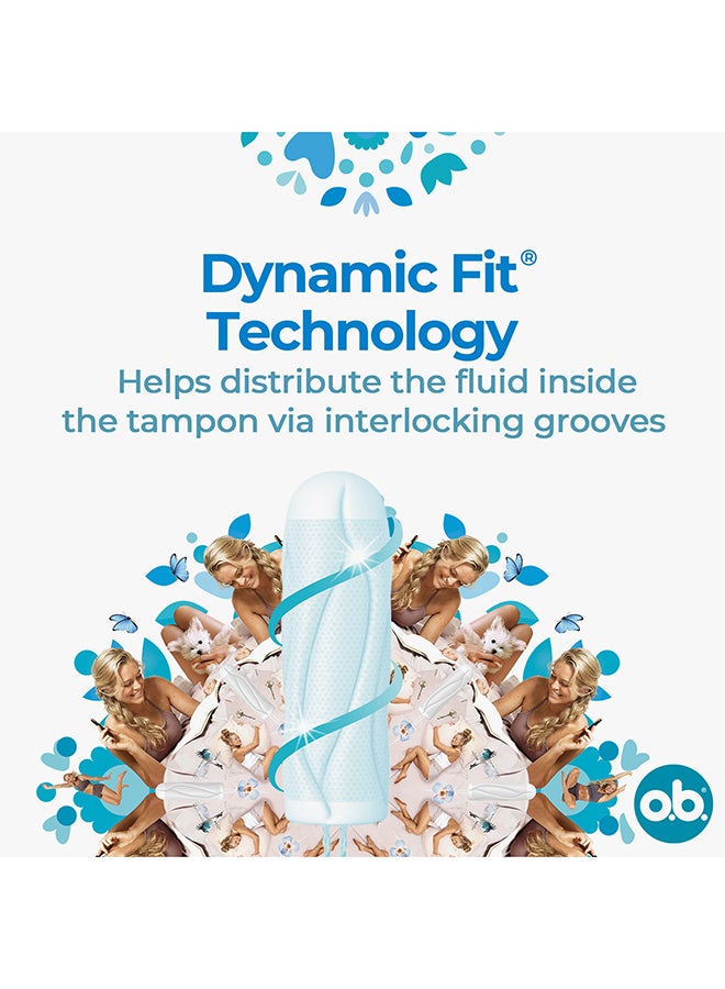 o.b. - 16-Piece Pro Comfort Normal Tampons White - Image 1