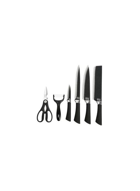 6-Piece Chef Knife Set Black
