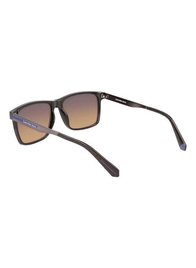 Calvin Klein Jeans - Men's Full Rim Injected Modified Rectangle  Jeans Sunglasses  CKJ21624S-001-5716 - Image 1
