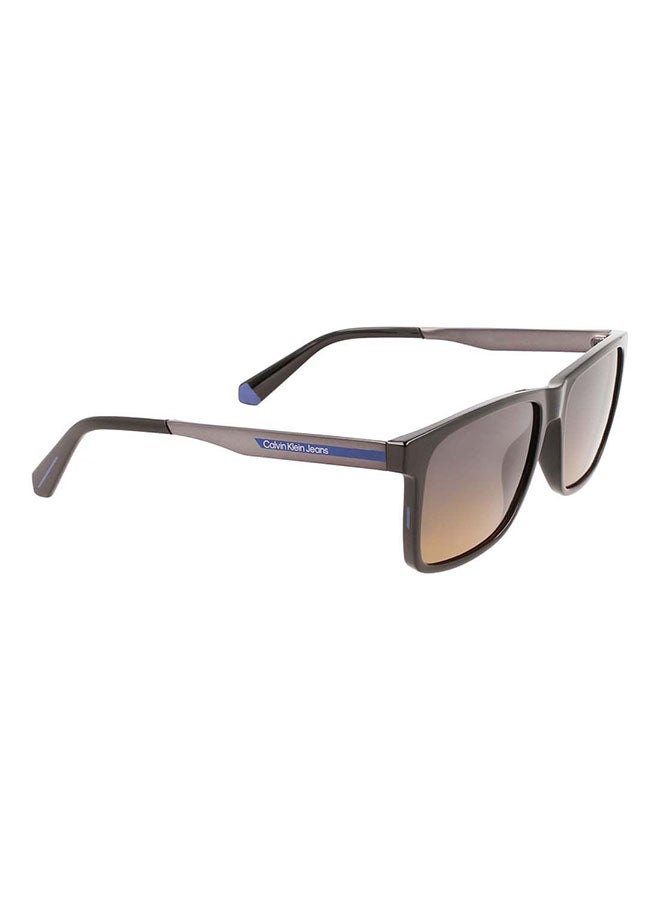 Calvin Klein Jeans - Men's Full Rim Injected Modified Rectangle  Jeans Sunglasses  CKJ21624S-001-5716 - Image 1