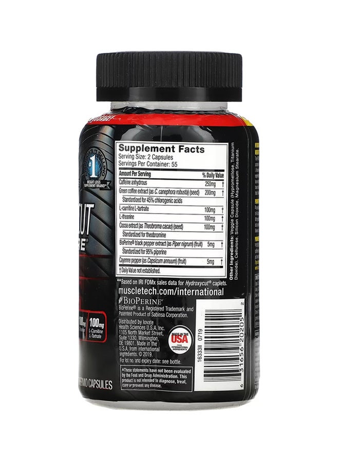 MuscleTech - Hydroxycut Hardcore Elite Weight Loss 110 Capsules - Image 1