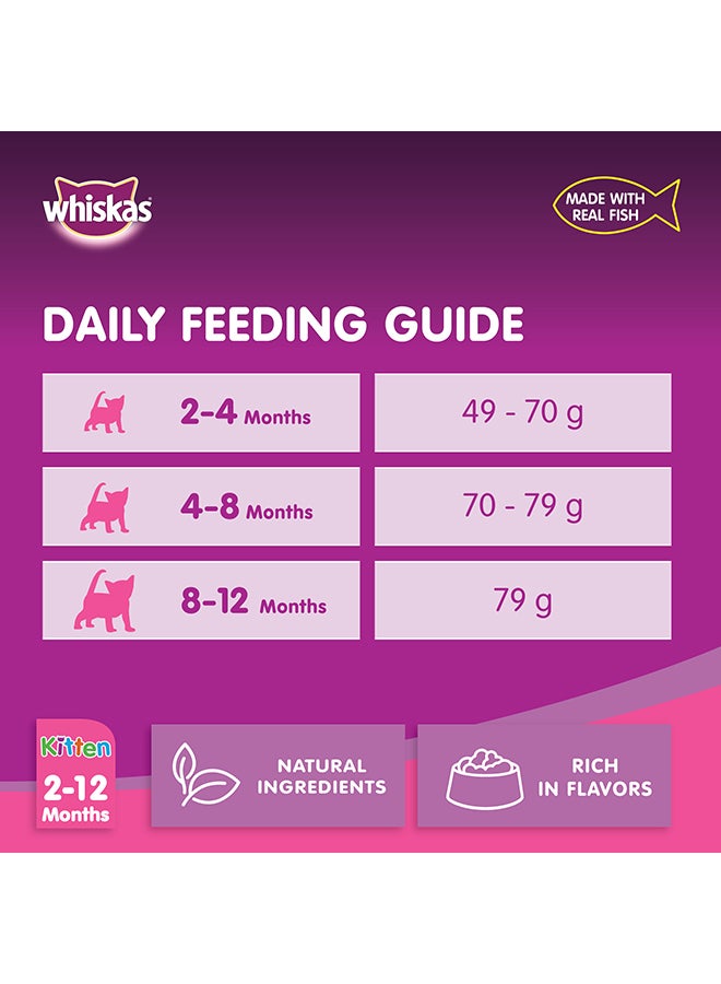 Whiskas Kitten Ocean Fish Flavor With Milk, Dry Food Bag 1.1kg - Image 5
