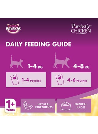 Purrfectly Chicken Entree Wet Cat Food Pouch 85grams - view 5
