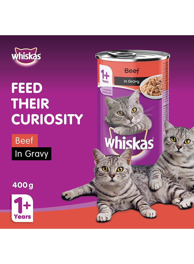 Beef In Gravy Wet Cat Food 400grams - v1674499728/N14503828A_2