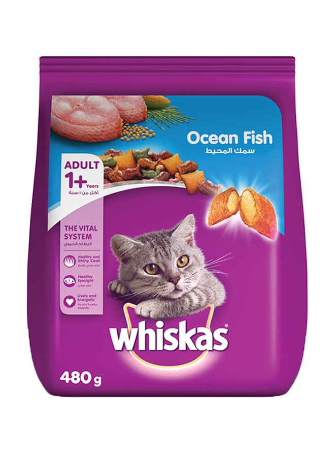 Whiskas Ocean Fish Dry Food Bag 480grams  - Image 1
