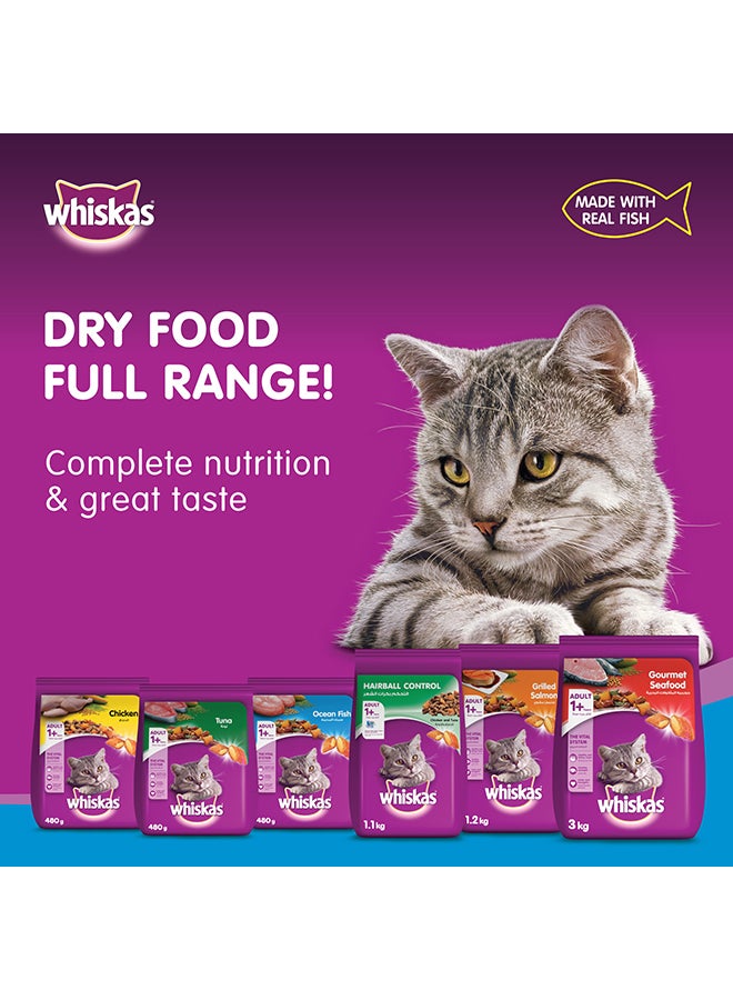 Whiskas Ocean Fish Dry Food Bag Pack Of 15 480grams - Image 1