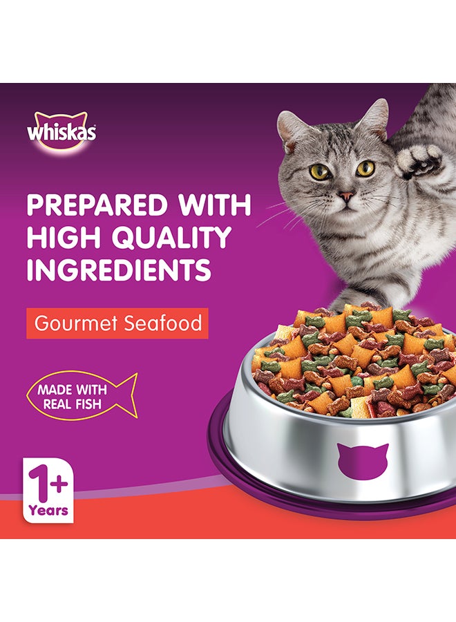 Whiskas Gourmet Seafood Dry Food Bags Pack Of 4 3kg - Image 2