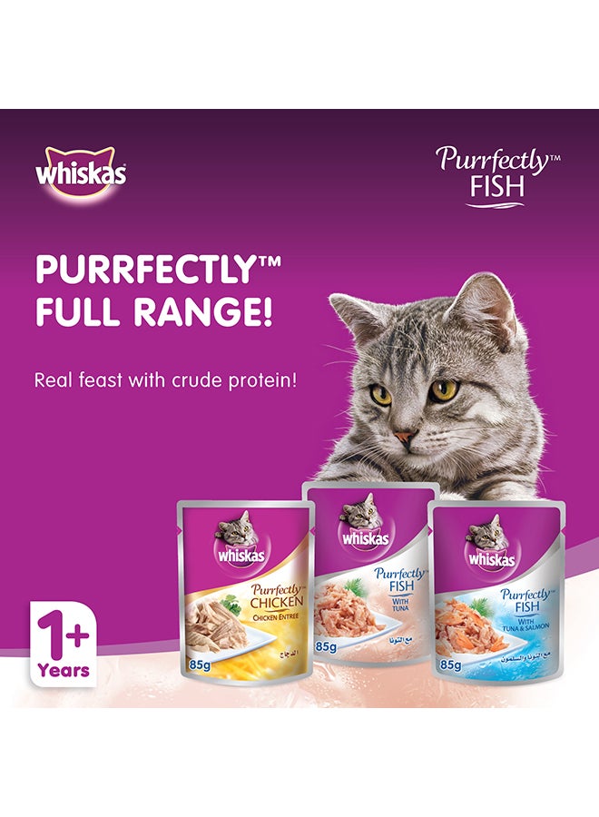 Purrfectly Fish With Tuna, Wet Cat Food Pouch 85grams - v1674499745/N41059250A_6