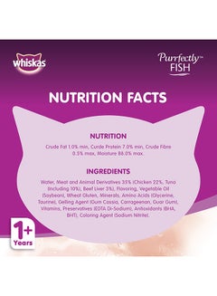 Whiskas Purrfectly Fish With Tuna, Wet Cat Food Pouch 85grams  - Image 4