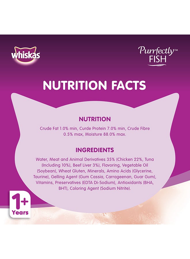 Whiskas Purrfectly Fish With Tuna, Wet Cat Food Pouch 85grams  - Image 4
