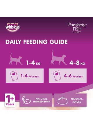 Purrfectly Fish With Tuna, Wet Cat Food Pouch 85grams - view 5