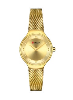 Women's Waterproof Stainless Steel Mesh BAnd Quartz Watch 9028 - 27 mm - Gold