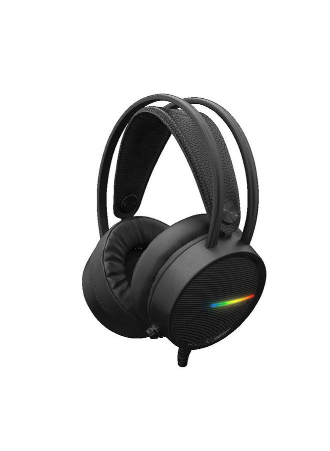 White Shark - White Shark Gaming Headset GH-2042 OCELOT, Input plugs 2x3.5 mm for signal and USB plug for LED illumination, Microphone dimensions: 6 x 5 mm, sensitivity -42dB +/- 3dB, Omnidirectional, Cable length 2.2m. - Image 1