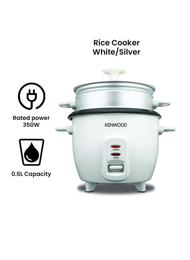 Non Stick Rice Cooker With Fade Proof Construction 0.6 L 350 W RCM30.000WH Multicolour - v1674545279/N43288941A_4