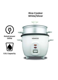 KENWOOD Non Stick Rice Cooker With Fade Proof Construction 0.6 L 350 W RCM30.000WH Multicolour  - Image 3