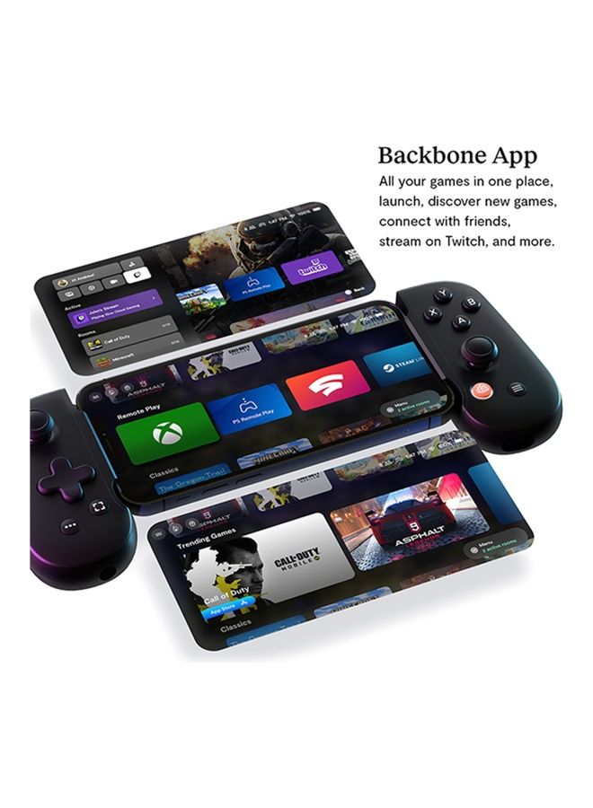 Backbone - Mobile Gaming Controller for iPhone - Turn Your iPhone into a Gaming Console - Play Xbox, PlayStation, Steam, Fortnite, Apex, Diablo Immortal & More [1 Month Xbox Game Pass Ultimate] - Image 1