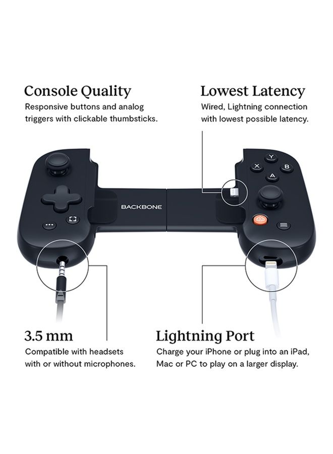 Backbone - Mobile Gaming Controller for iPhone - Turn Your iPhone into a Gaming Console - Play Xbox, PlayStation, Steam, Fortnite, Apex, Diablo Immortal & More [1 Month Xbox Game Pass Ultimate] - Image 1
