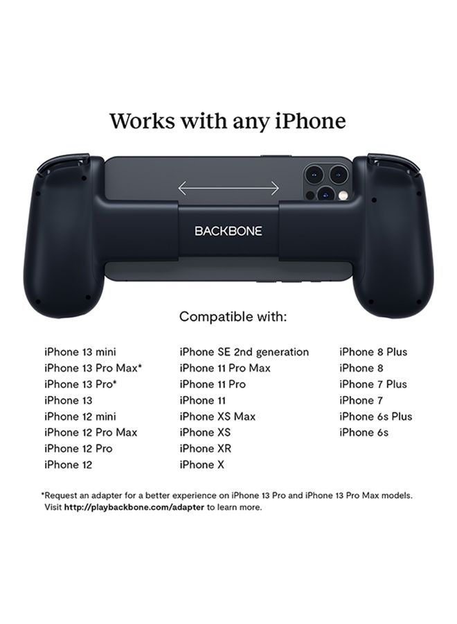 Backbone - Mobile Gaming Controller for iPhone - Turn Your iPhone into a Gaming Console - Play Xbox, PlayStation, Steam, Fortnite, Apex, Diablo Immortal & More [1 Month Xbox Game Pass Ultimate] - Image 1
