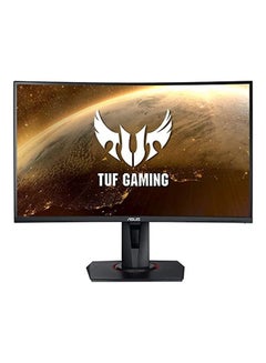 TUF Gaming VG27WQ1B 27-Inch Curved Monitor, 1440P WQHD (2560 x 1440), 165Hz (supports 144Hz), 1ms, Adaptive-sync/FreeSync Premium, Extreme Low Motion Blur, Eye Care, HDMI DisplayPort, HDR10 black