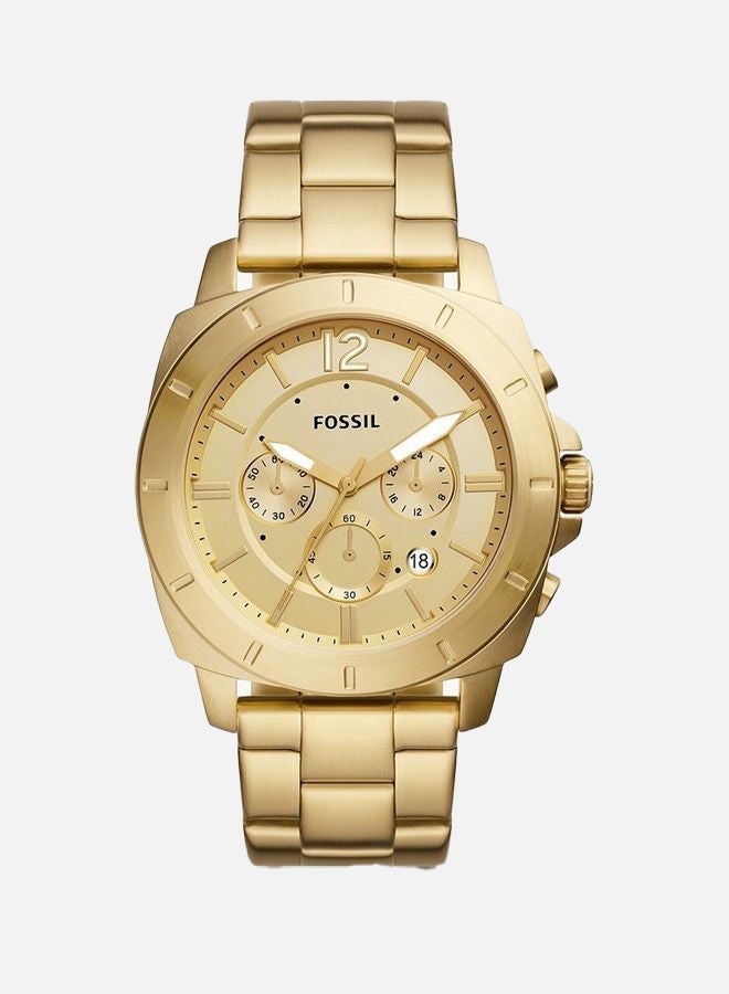 FOSSIL Men's Privateer Sport Men Chronograph Gold Tone Stainless Steel Watch - Image 1