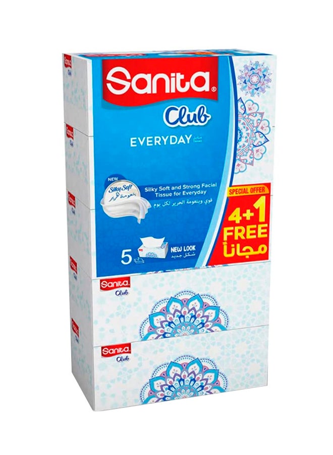Sanita - Facial Tissue Pack Of 5 White - Image 1